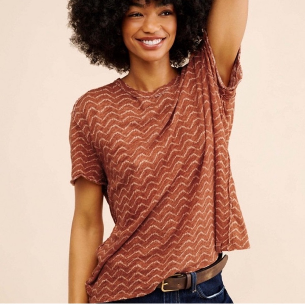 We the Free Bali Backpacker Tee T-shirt Rust Size Large